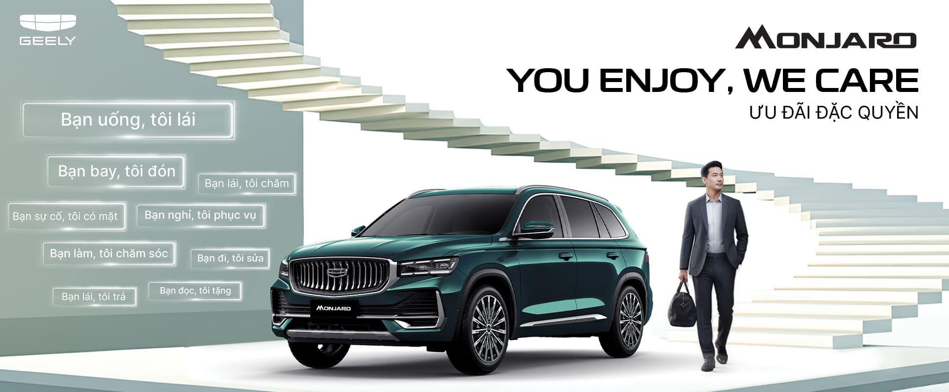 Ưu đãi đặc biệt xe Geely Monjaro