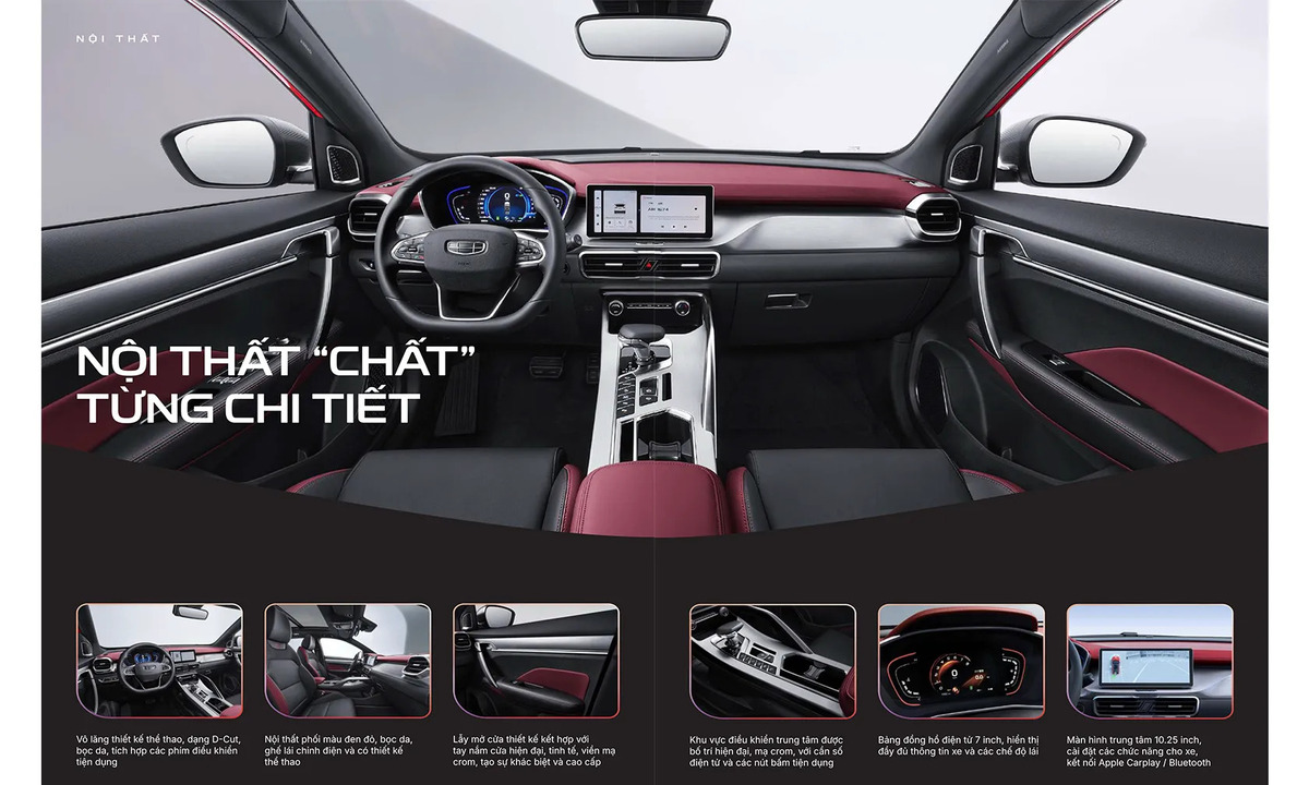 Xe 5 chỗ gầm cao Geely đều trang bị công nghệ hiện đại ít thấy ở các dòng cùng tầm giá